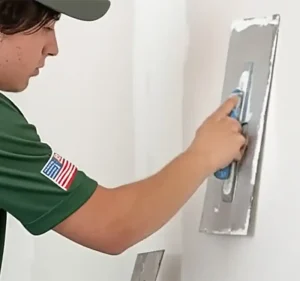 Handyman service fixing drywall in omaha.